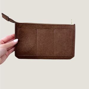 Brown Felt Purse Insert